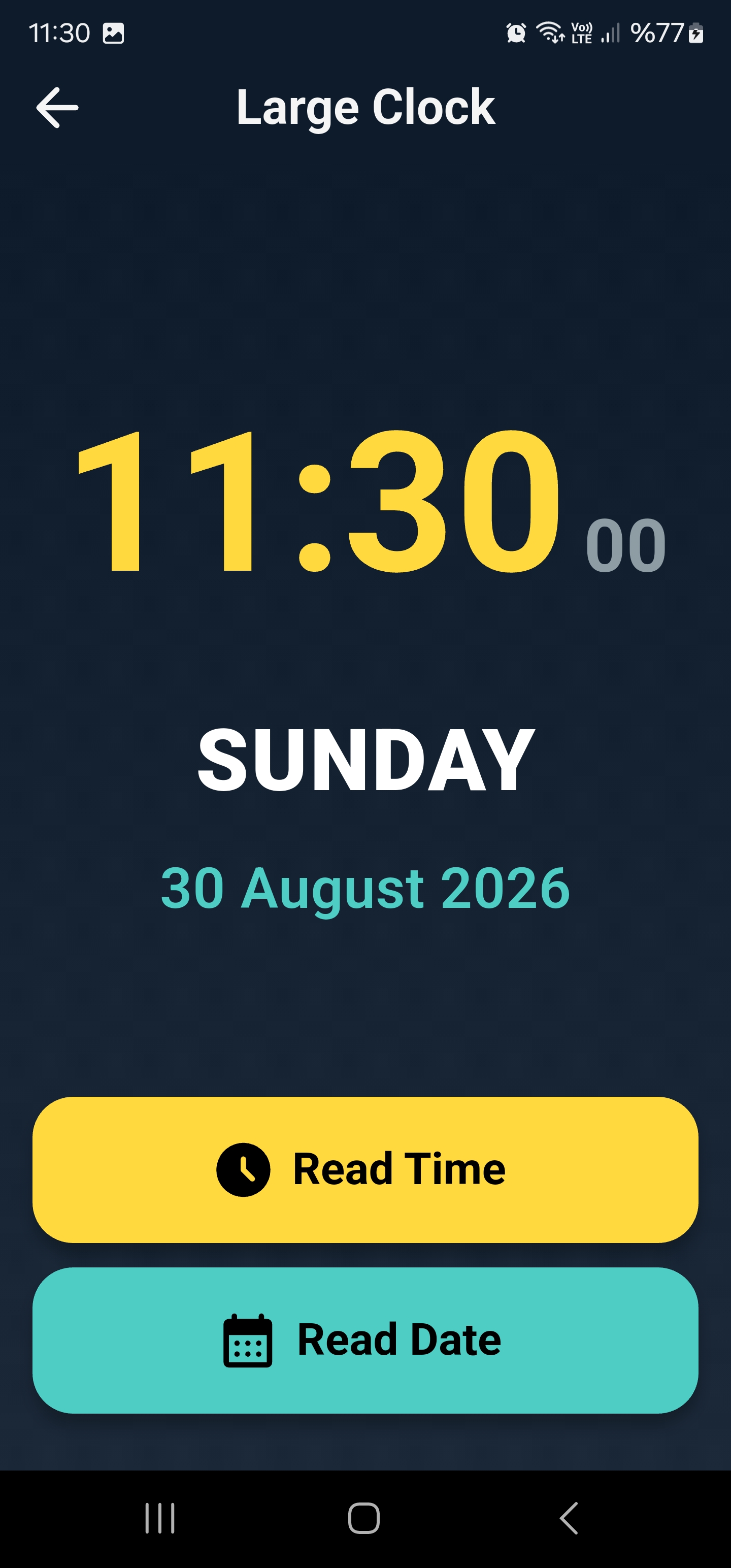 Vizia talking clock